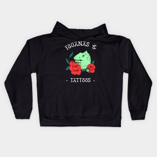 Iguanas and Tattoos Kids Hoodie